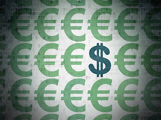 Image showing Money concept: dollar icon on Digital Paper background