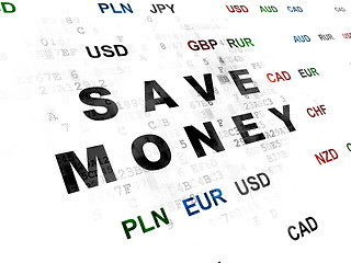 Image showing Money concept: Save Money on Digital background