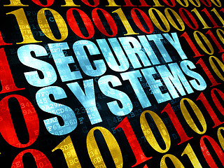 Image showing Security concept: Security Systems on Digital background