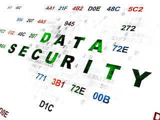 Image showing Security concept: Data Security on Digital background