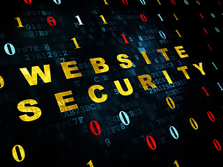 Image showing Safety concept: Website Security on Digital background