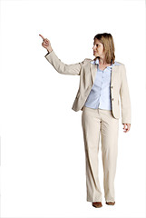 Image showing standing woman shows