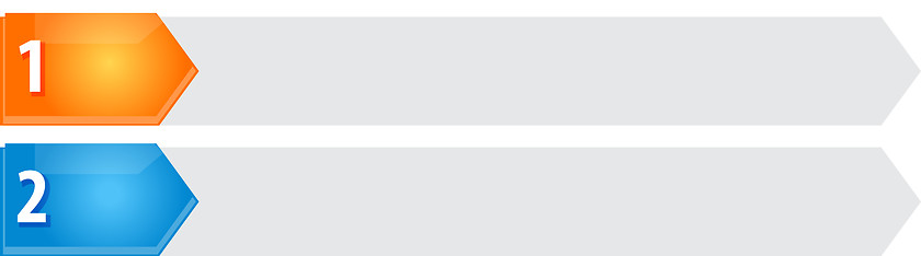 Image showing Pointed List Two blank business diagram illustration