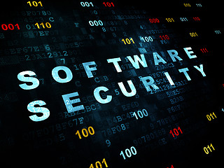 Image showing Safety concept: Software Security on Digital background