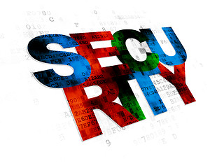 Image showing Security concept: Security on Digital background