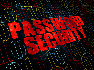 Image showing Protection concept: Password Security on Digital background