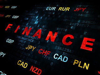 Image showing Finance concept: Finance on Digital background