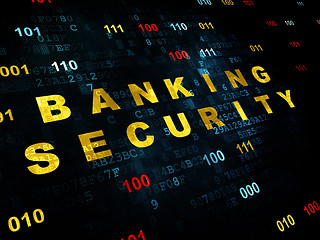 Image showing Protection concept: Banking Security on Digital background