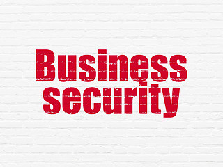 Image showing Safety concept: Business Security on wall background