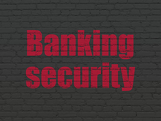 Image showing Protection concept: Banking Security on wall background