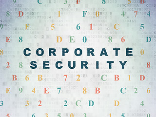 Image showing Safety concept: Corporate Security on Digital Paper background