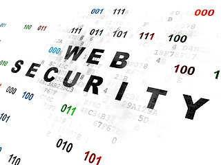 Image showing Privacy concept: Web Security on Digital background