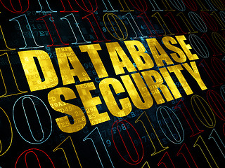 Image showing Protection concept: Database Security on Digital background