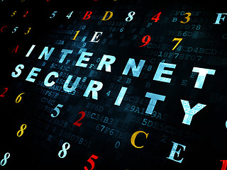 Image showing Privacy concept: Internet Security on Digital background