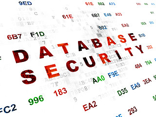 Image showing Security concept: Database Security on Digital background