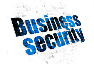 Image showing Privacy concept: Business Security on Digital background