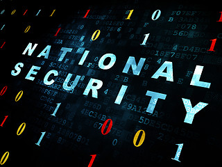 Image showing Privacy concept: National Security on Digital background