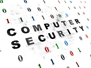 Image showing Safety concept: Computer Security on Digital background