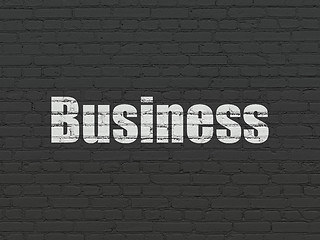 Image showing Business concept: Business on wall background