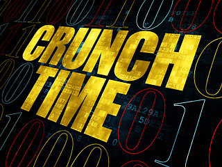 Image showing Business concept: Crunch Time on Digital background