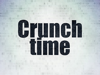 Image showing Business concept: Crunch Time on Digital Paper background