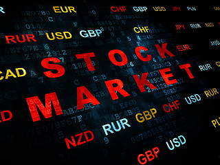 Image showing Business concept: Stock Market on Digital background