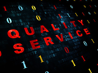 Image showing Finance concept: Quality Service on Digital background