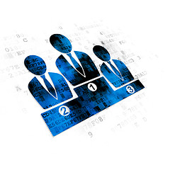 Image showing Finance concept: Business Team on Digital background