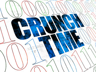 Image showing Finance concept: Crunch Time on Digital background