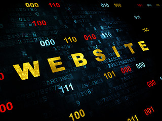 Image showing Web design concept: Website on Digital background