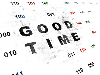 Image showing Timeline concept: Good Time on Digital background