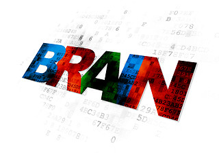 Image showing Medicine concept: Brain on Digital background