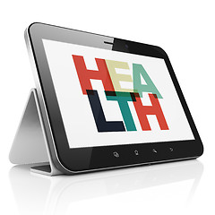 Image showing Medicine concept: Health on tablet computer display