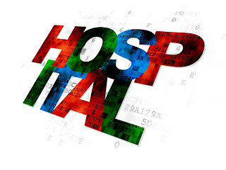 Image showing Healthcare concept: Hospital on Digital background