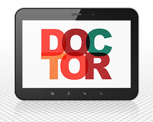 Image showing Healthcare concept: Doctor on Tablet Pc Computer display
