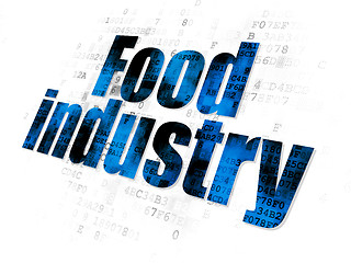 Image showing Industry concept: Food Industry on Digital background