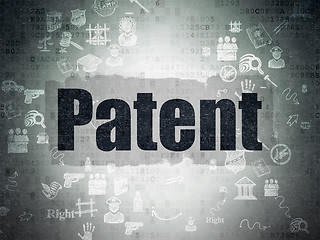 Image showing Law concept: Patent on Digital Paper background