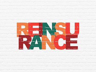 Image showing Insurance concept: Reinsurance on wall background