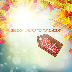 Image showing Autumn sales banner. EPS 10