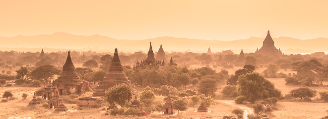 Image showing Temples of Bagan, Burma, Myanmar, Asia.