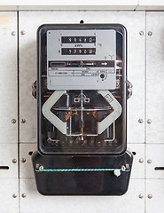 Image showing Watt hour electric meter measurement tool home 