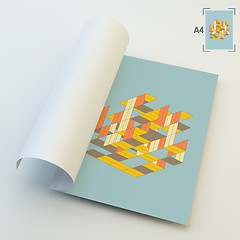 Image showing A4 Business Blank. Abstract Vector Illustration. 