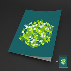 Image showing A4 Business Blank. Abstract Vector Illustration. 