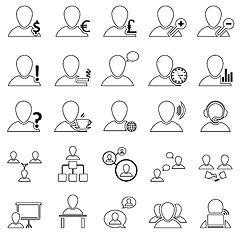 Image showing Office and People Icon Set