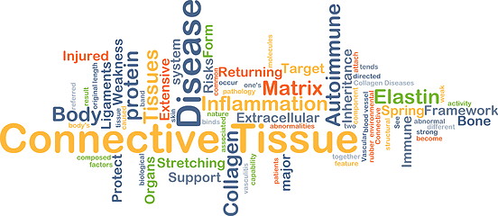 Image showing Connective tissue disease background concept