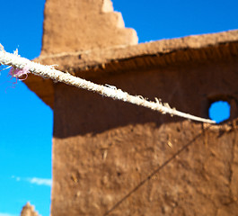 Image showing moroccan old wall and brick in antique city