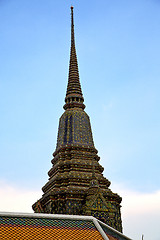 Image showing  thailand  bangkok in    temple abstract cross  