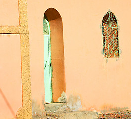 Image showing moroccan old wall and brick in antique city