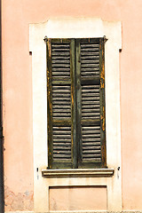 Image showing orange europe  italy  lombardy       in  the milano old    