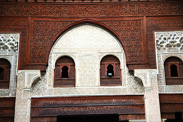 Image showing moroccan old wall   in antique city